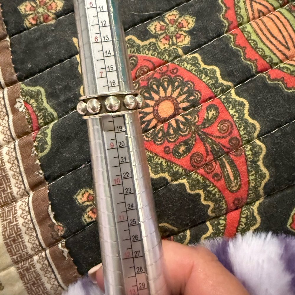 Silver Ring with Clear Gemstones